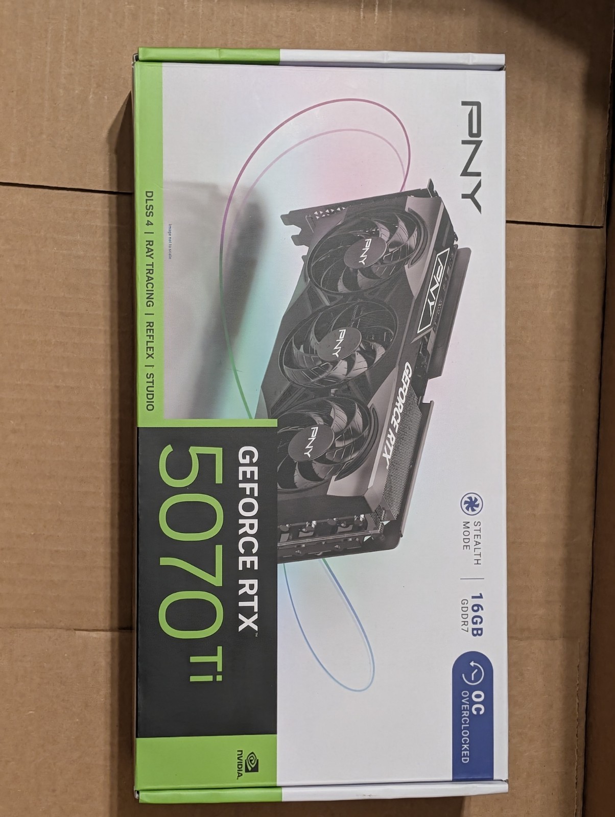 PNY NVIDIA GeForce RTX 5070 Ti 16GB OC Video Graphics Card – New/Sealed