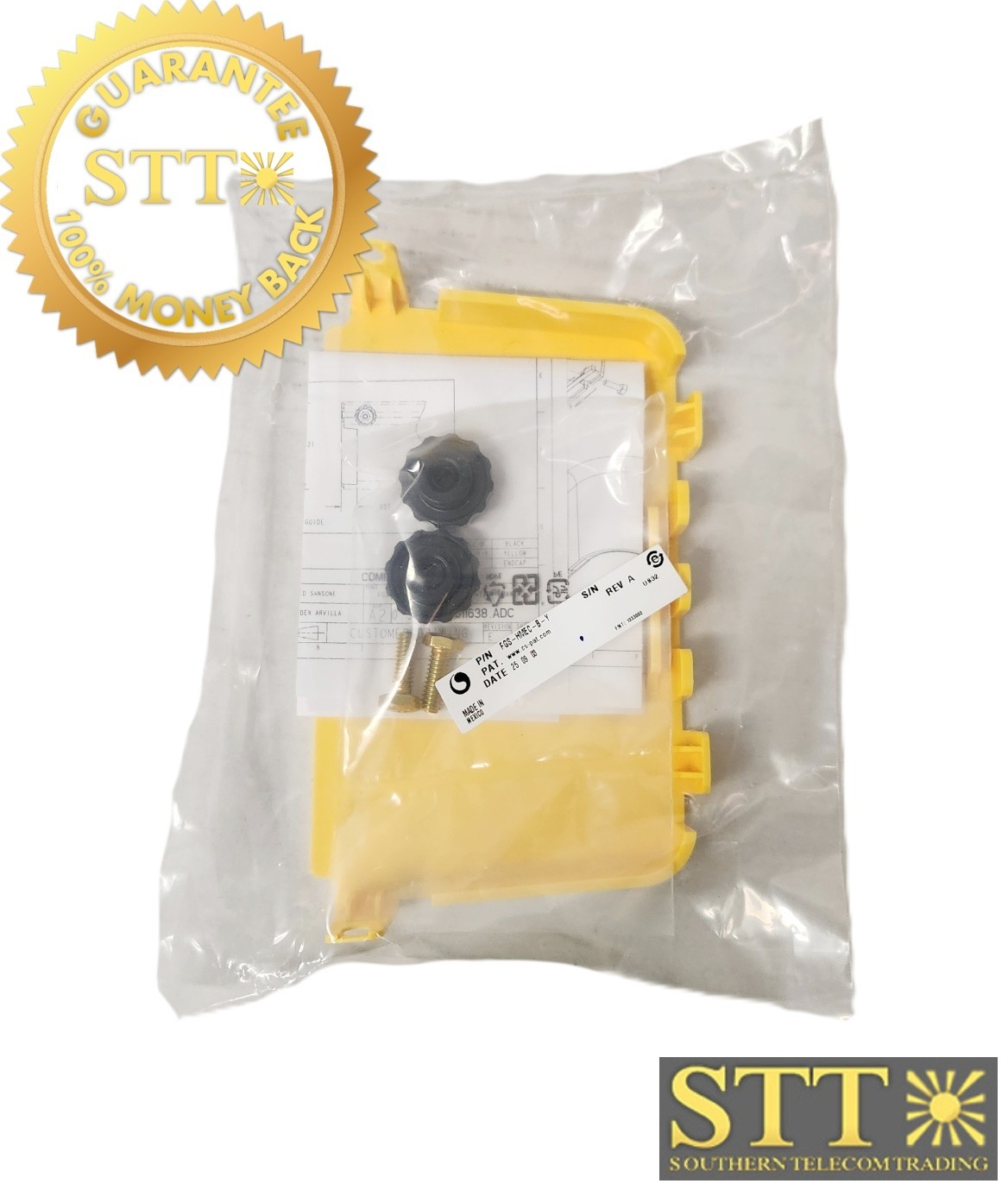 FGS-HMEC-B-Y COMMSCOPE / TE / ADC 4″X6″ END CAP YELLOW NEW