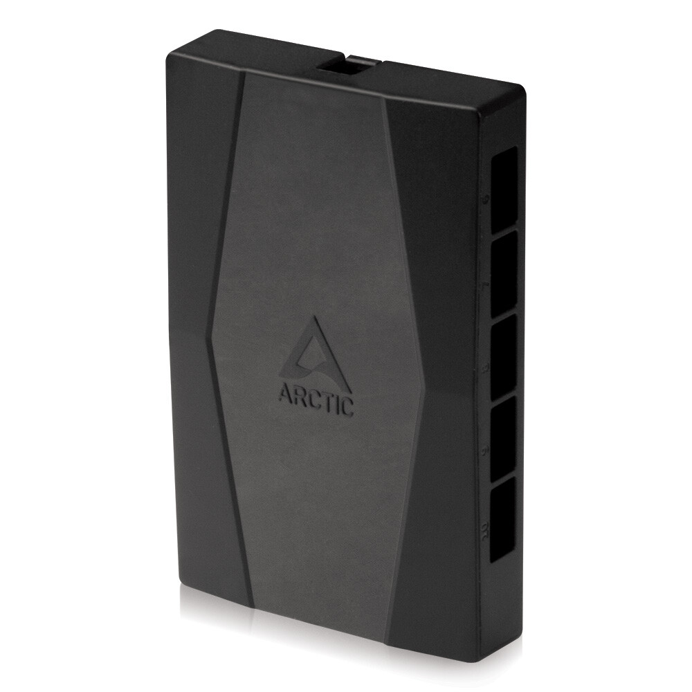 ARCTIC Case Fan Hub 10fold PWM Fan Distributor with SATA Power Black PC B-Stock
