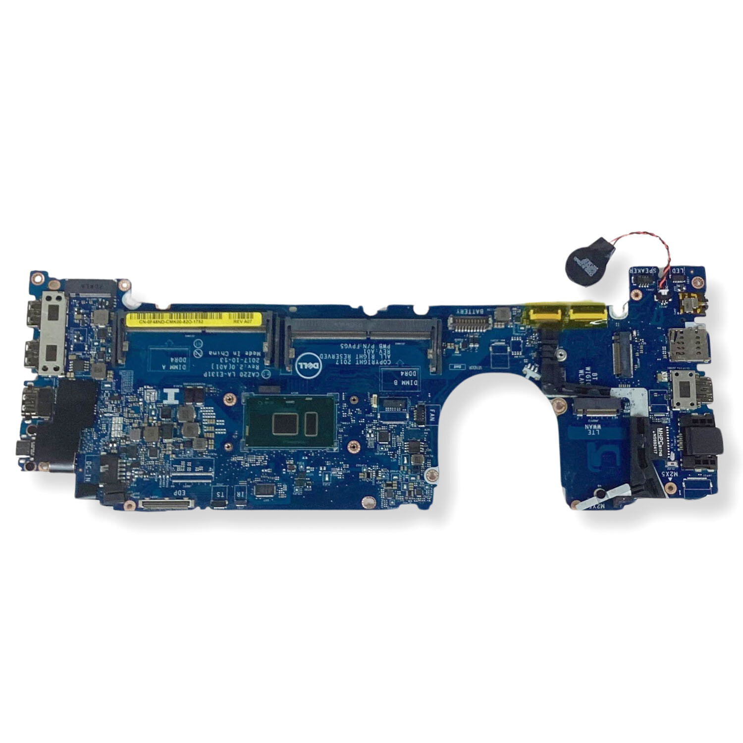 Genuine Dell OEM Latitude 7480 Motherboard with i7 2.8GHz Thunderbolt 3 F48ND