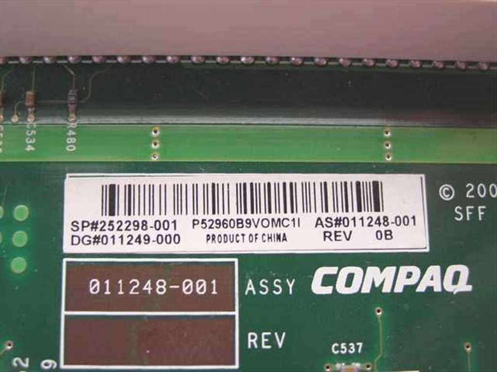 Compaq 252298-001 SFF Riser Board 2 PCI Slots 011248-001 Small Form Factor