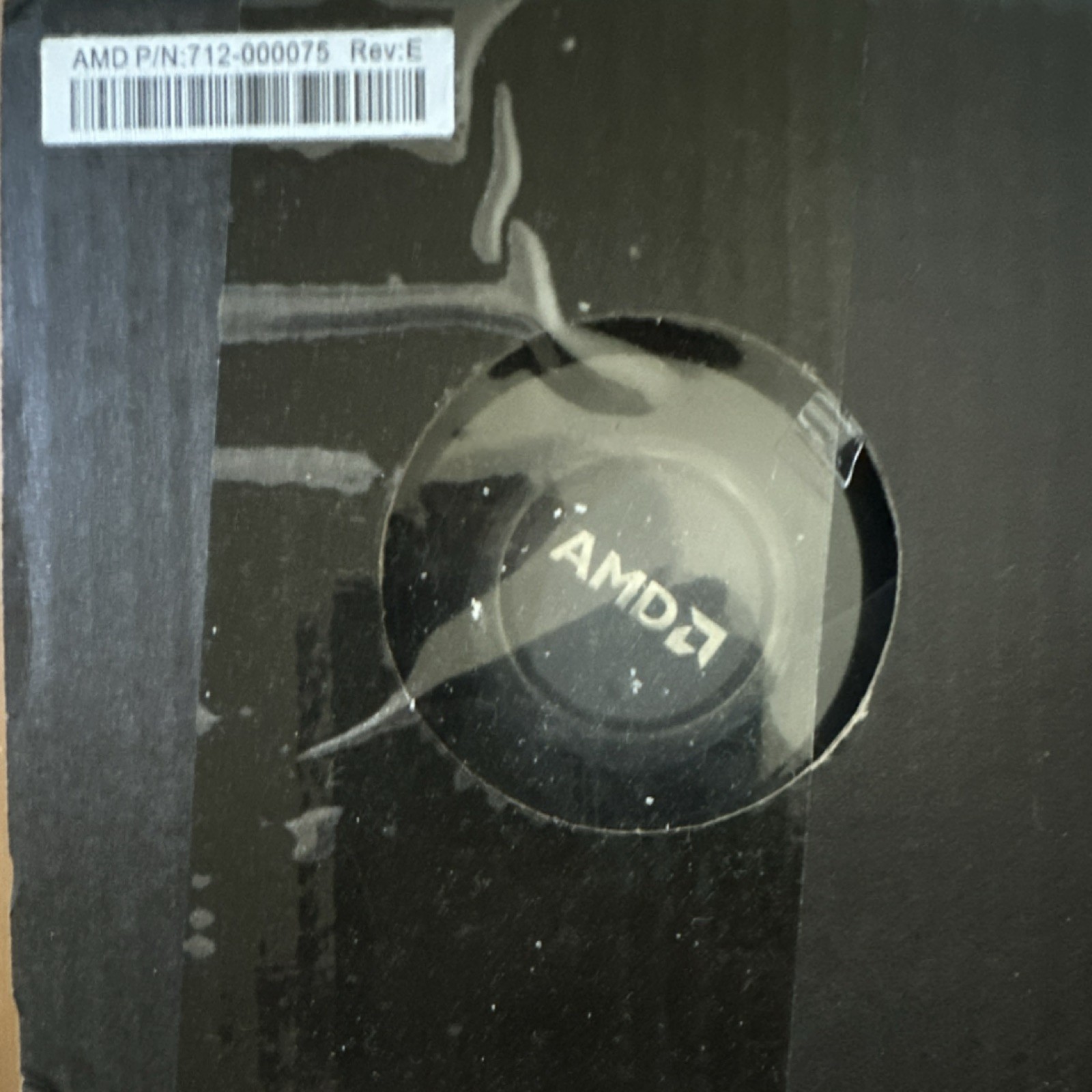 AMD CPU Fan with Heatsink Black 712-000075 Rev E Cooling Solution
