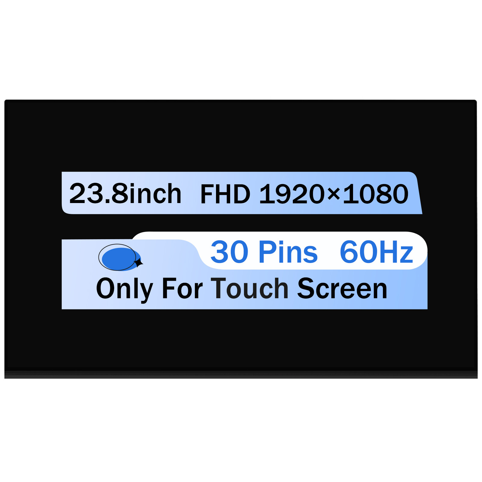 Replacement 23.8″ for HP 24-K 24-K0220Z LCD Touch Screen Display Panel FHD 1080P
