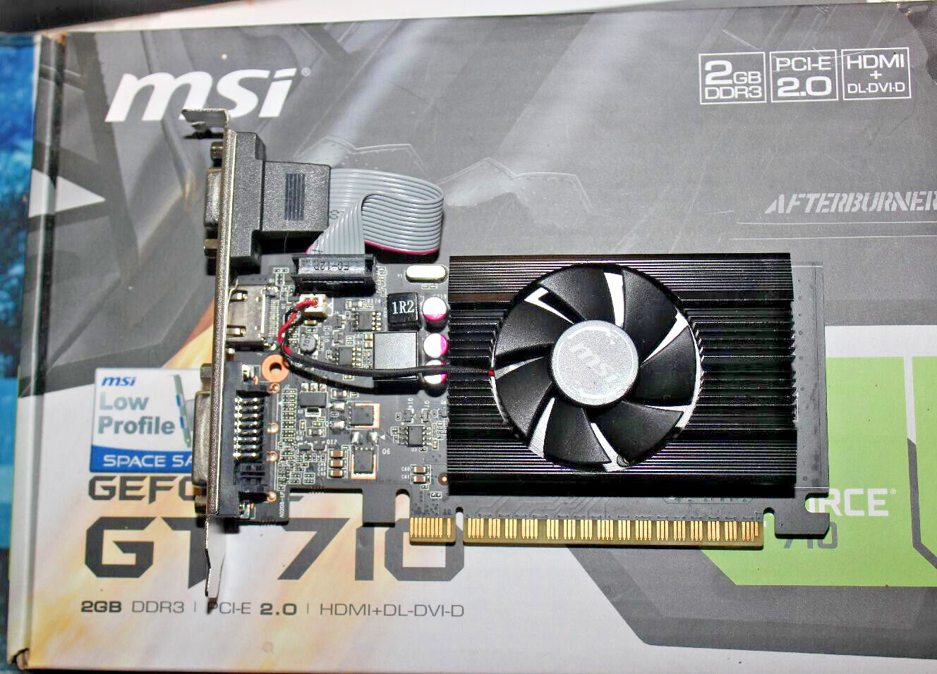 MSI Gaming GeForce GT 710 2GB GDRR3 64-bit HDCP Support DirectX 12 OpenGL 4.5 US