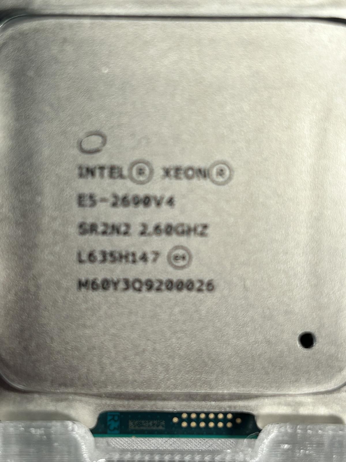 Intel SR2N2 Xeon E5-2690 v4 14-Core 2.6GHz LGA 2011-3 Server CPU Used– Very Good