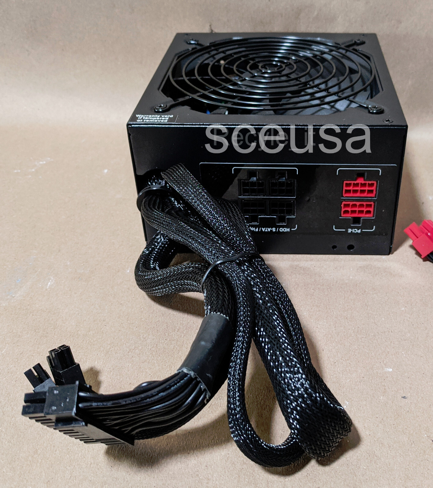 PowerSpec 650W 80+ Gold ATX PC Power Supply 20+4pin, 4+4pin CPU, 4x PCIe Cables