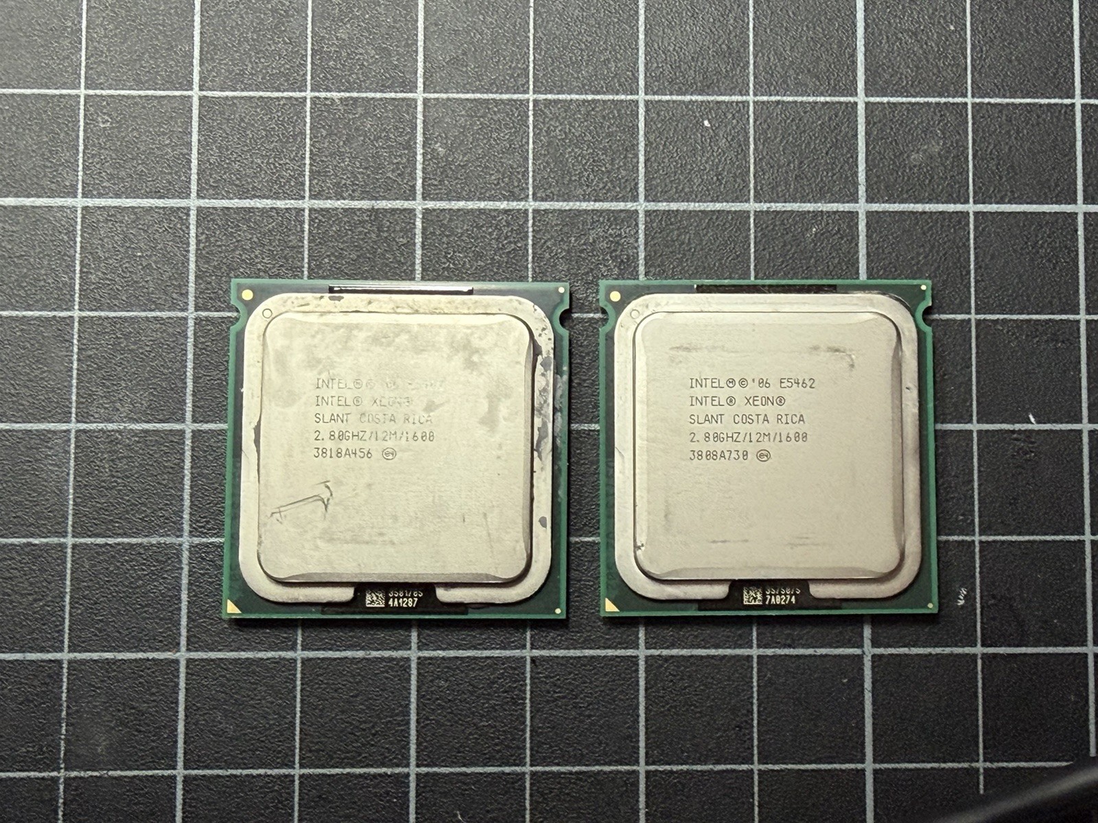 Intel Xeon Quad Core LGA771 E5462 Slant 2.8GHz 12MB 1600MHz CPUs Matched Pair