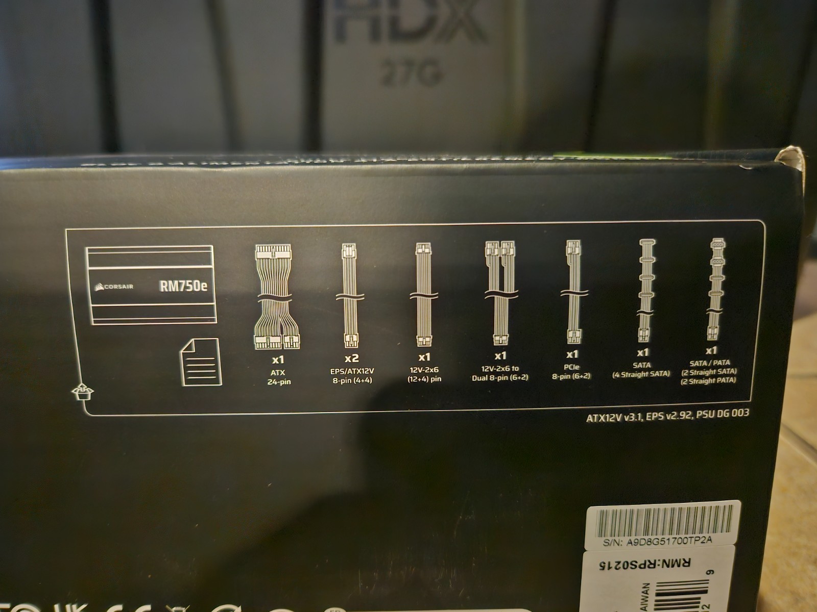 Corsair RM750e Fully Modular ATX Power Supply Low Noise ATX 3.1