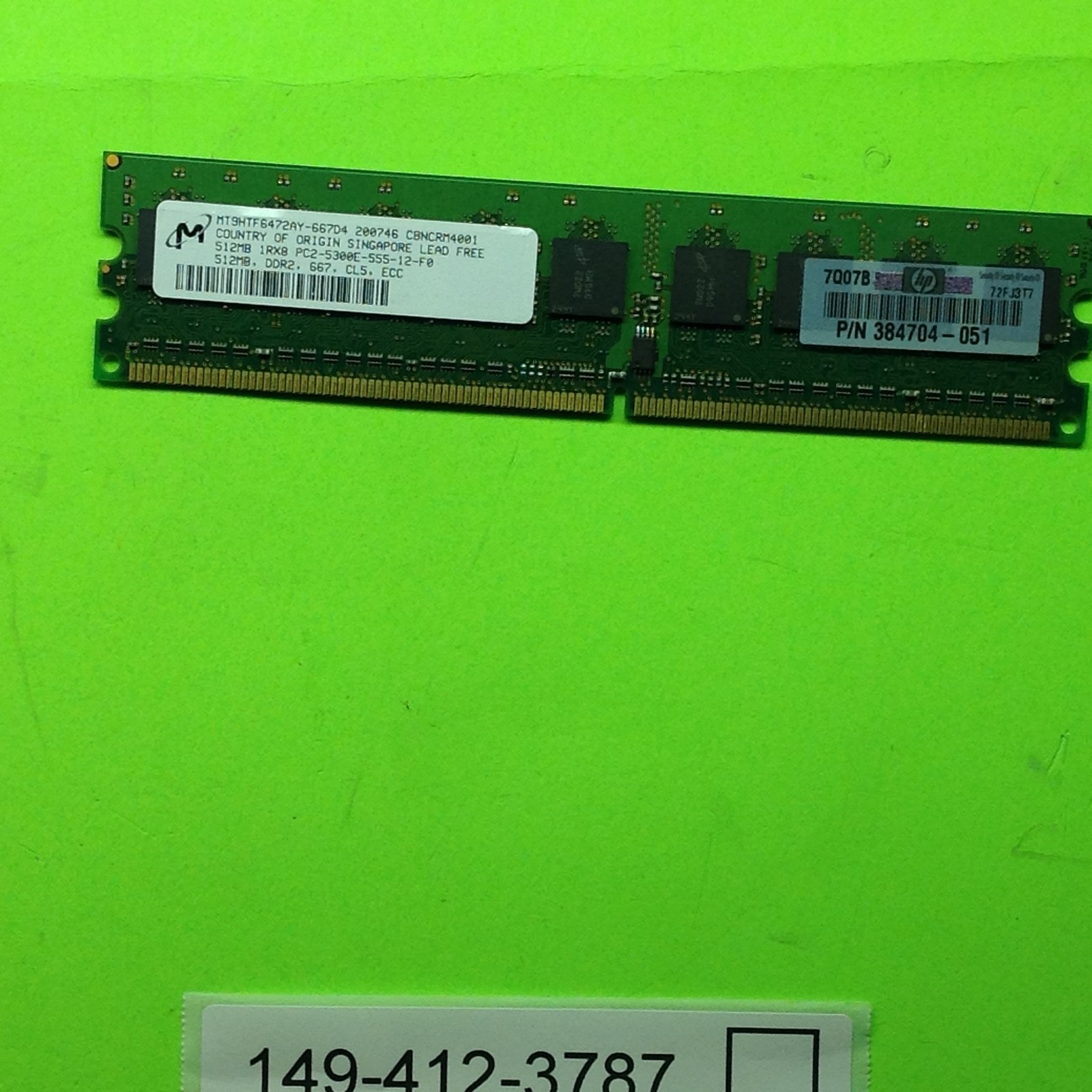 HP 384704-051 Random Access Memory RAM