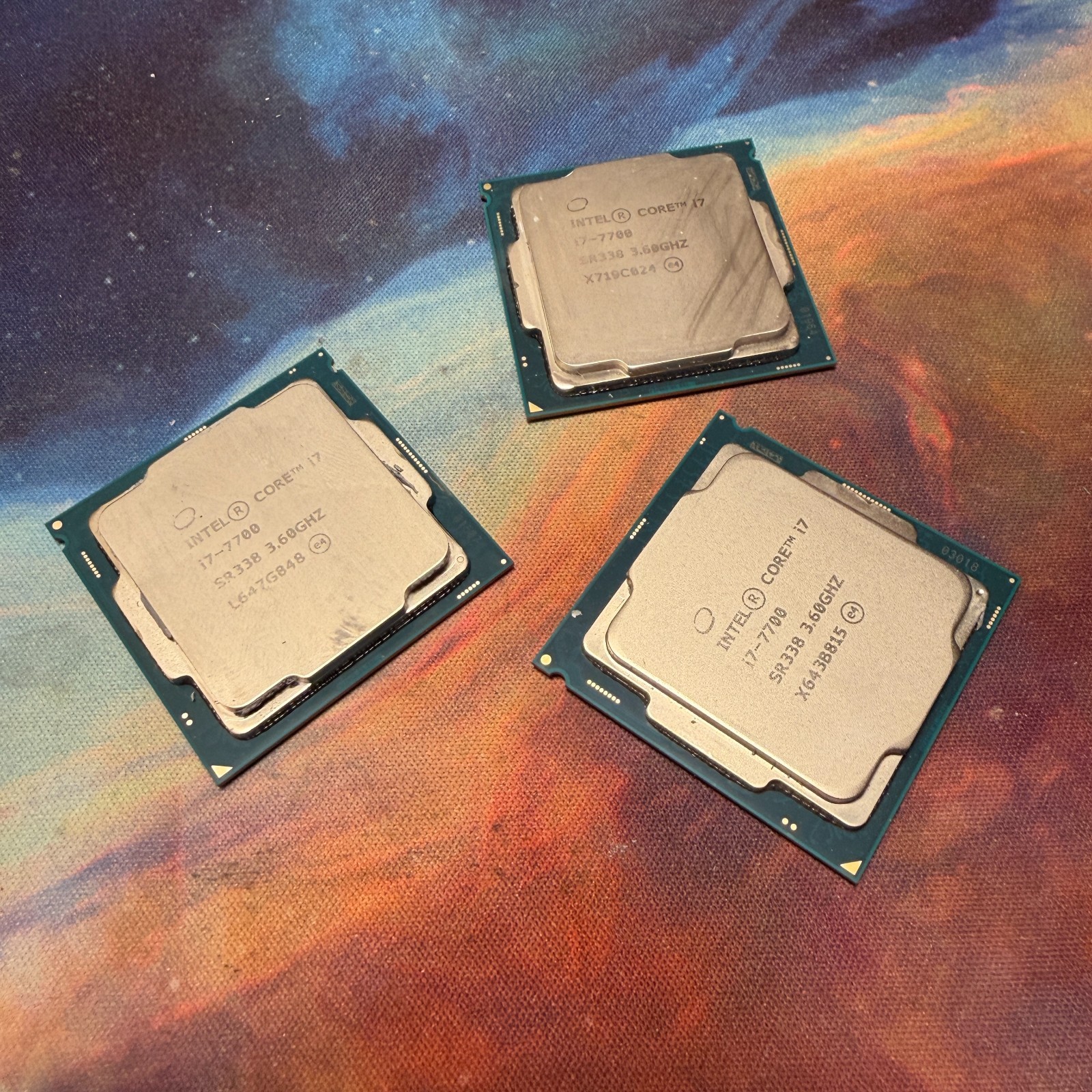 LOT OF 3! Intel Core i7-7700 3.6ghz Desktop CPU • LGA1151 Socket H4 SR338