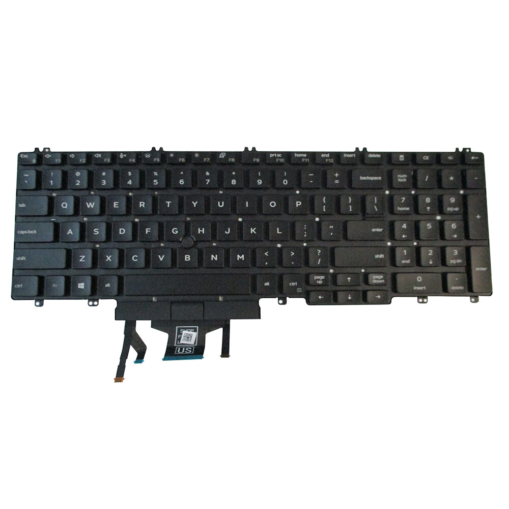 Backlit Keyboard for Dell Precision 3540 3541 3550 3551 Laptops w/ Pointer THDMY