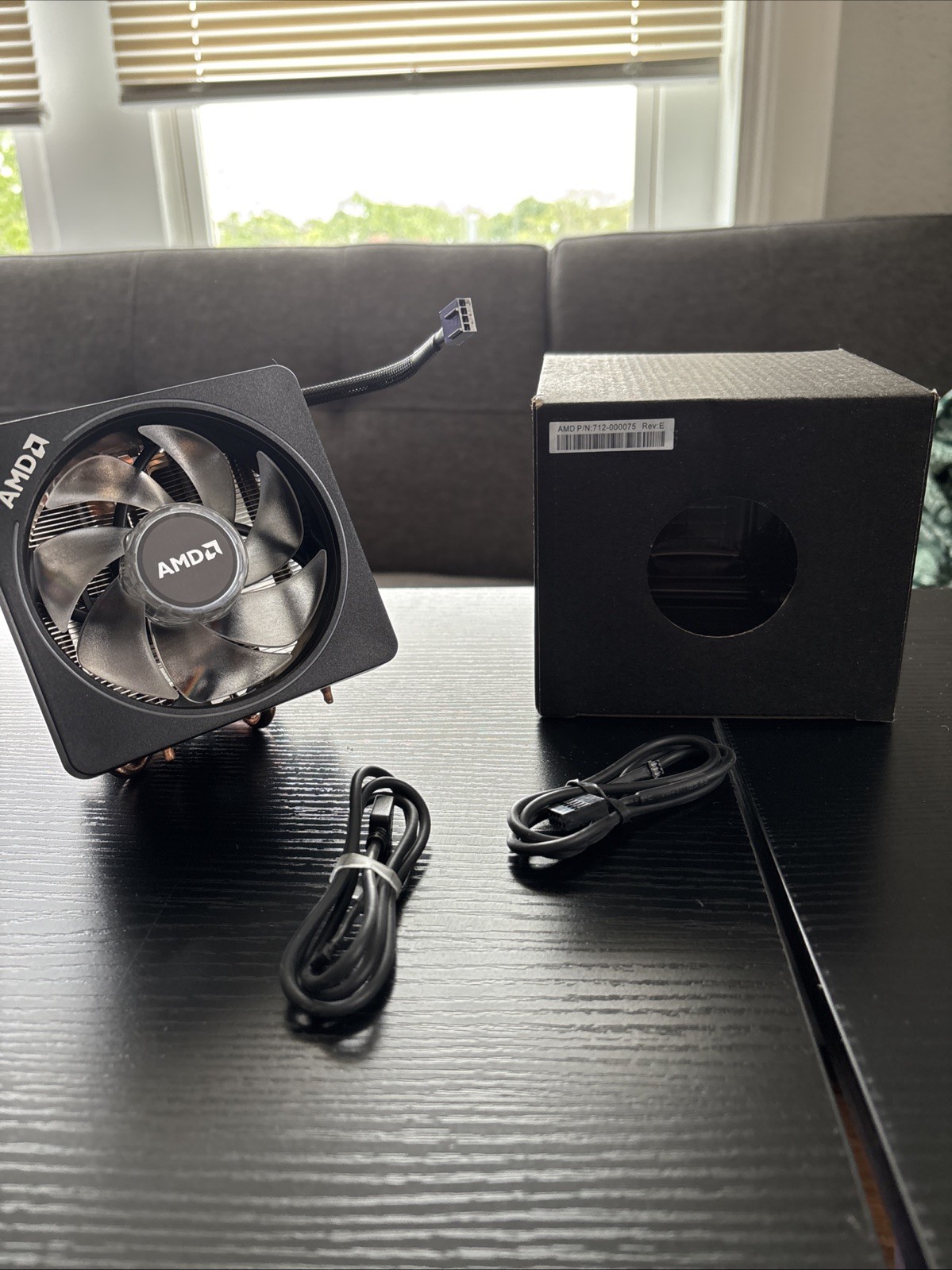 AMD Socket RGB LED CPU Cooler Heatsink Fan Brand New