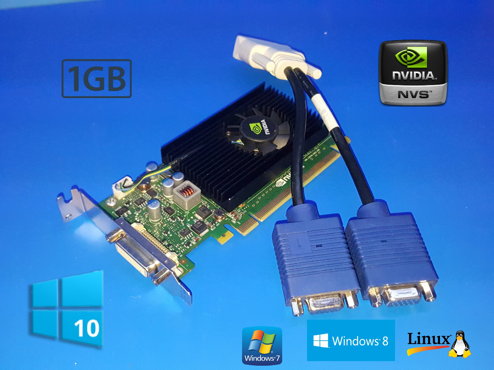 Acer Aspire X1800 X1900 X1920 X1930 X1935 X3100 1GB Dual VGA Monitor Video Card