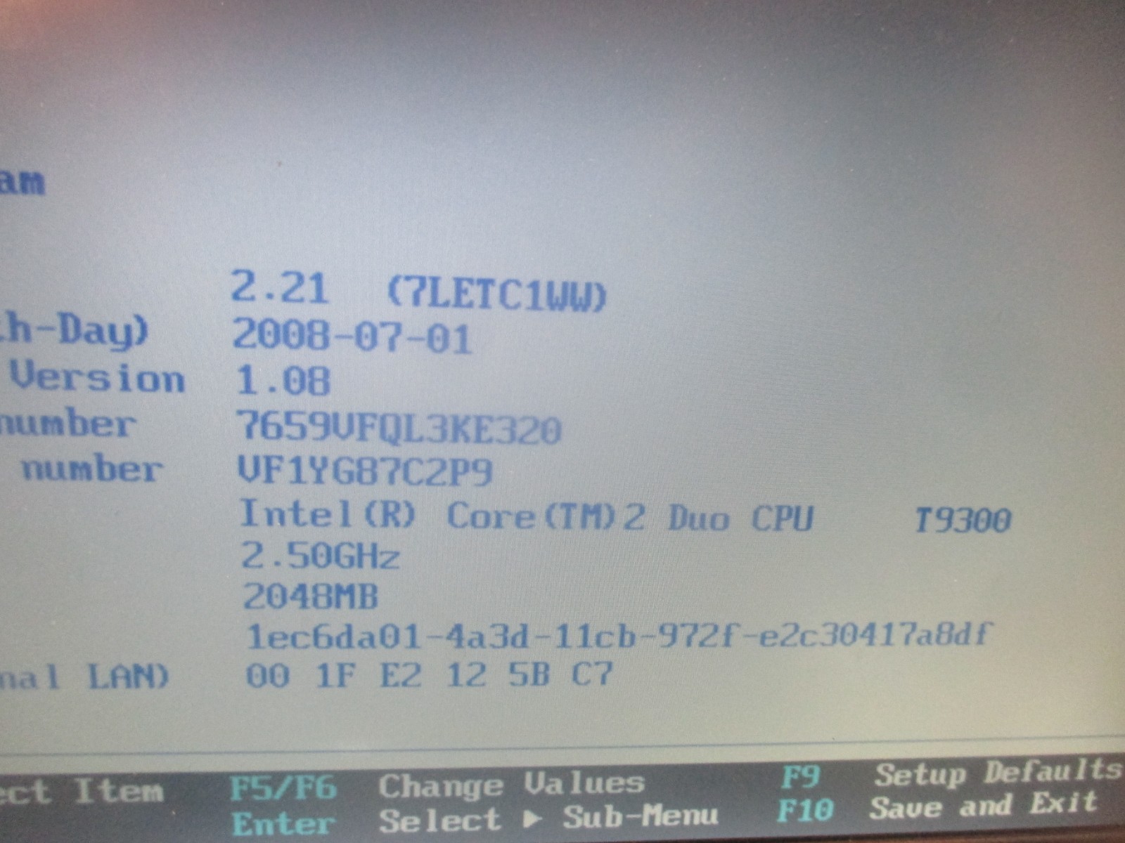 Intel Core 2 Duo Mobile T9300 SLAQG SLAYY 2.5 GHZ 6MB 800MHZ CPU Processor