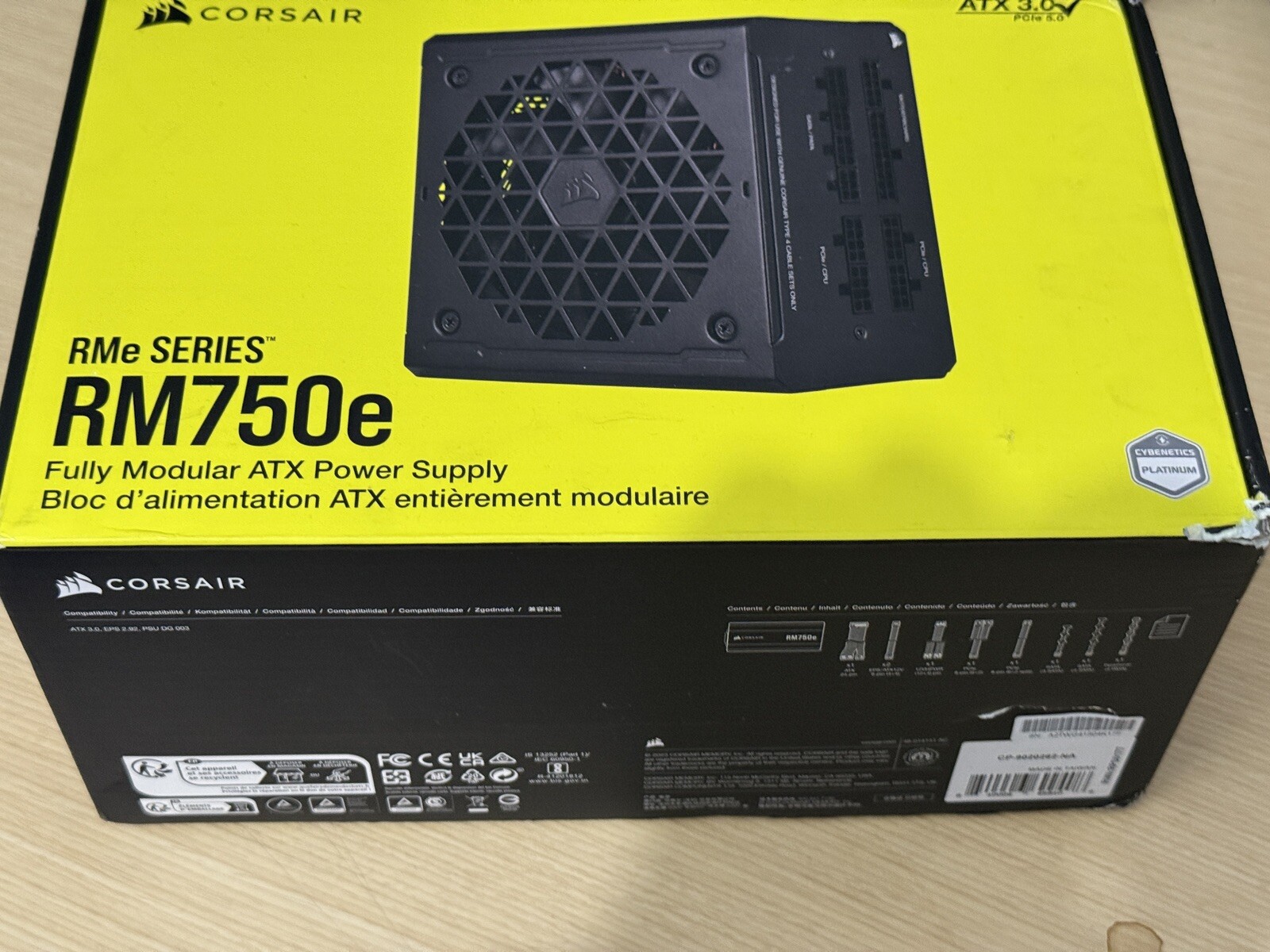 Corsair RM750e Fully Modular Low-Noise ATX Power Supply – Dual EPS12V Connectors