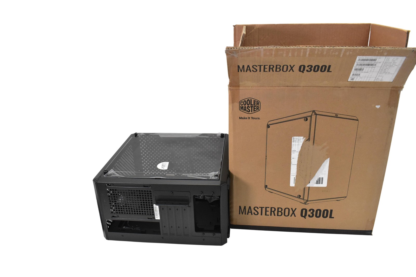 Cooler Master MASTERBOX Q300L MicroATX Mini Tower Case Black Headphone Jack