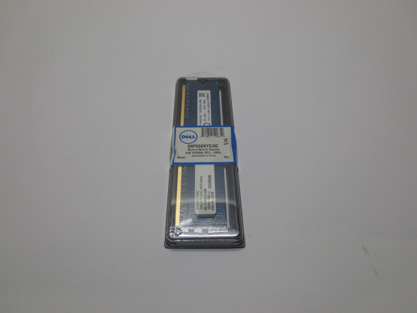 Kingston 8GB PC3-12800U DDR3 Desktop Memory SNP66GKYC/8G – New Factory Sealed
