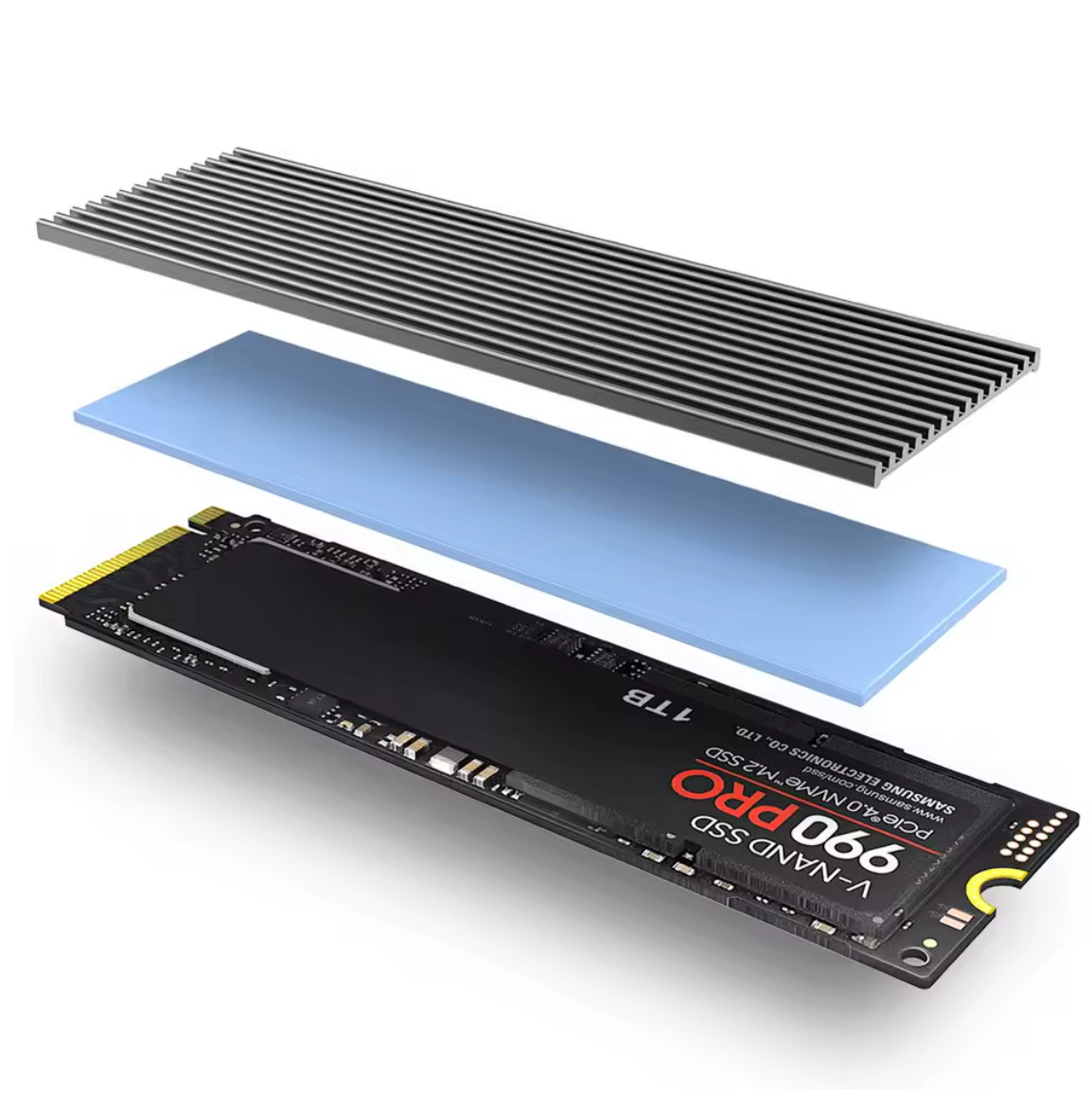 JEYI M.2 SSD Heatsink, Aluminum NVMe Radiator 2280 Solid State Drives Cooler