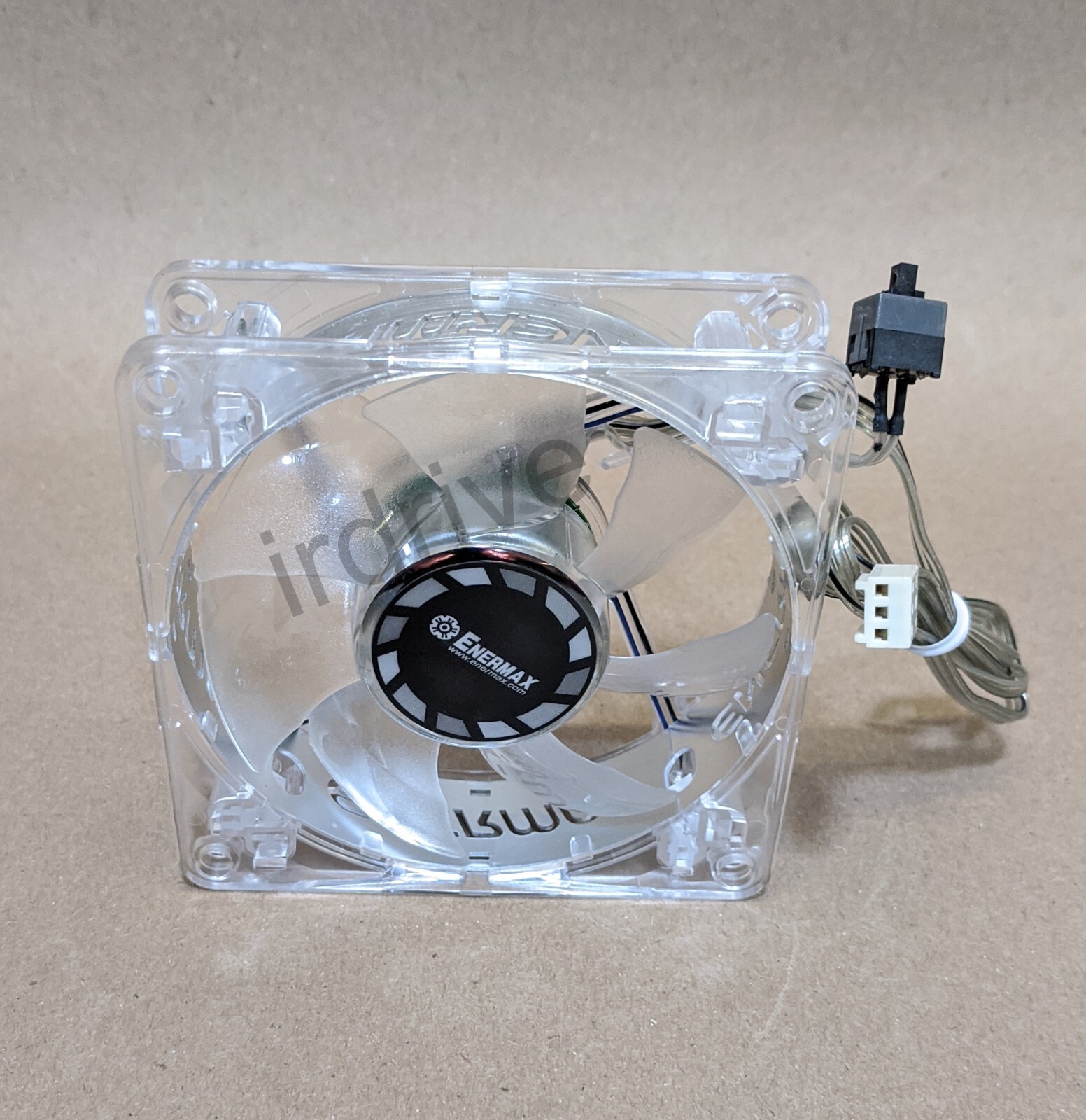 4pack: NEW Enermax Twister 80mm Blue LED 3pin 12V ON/OFF Switch Case Cooling Fan