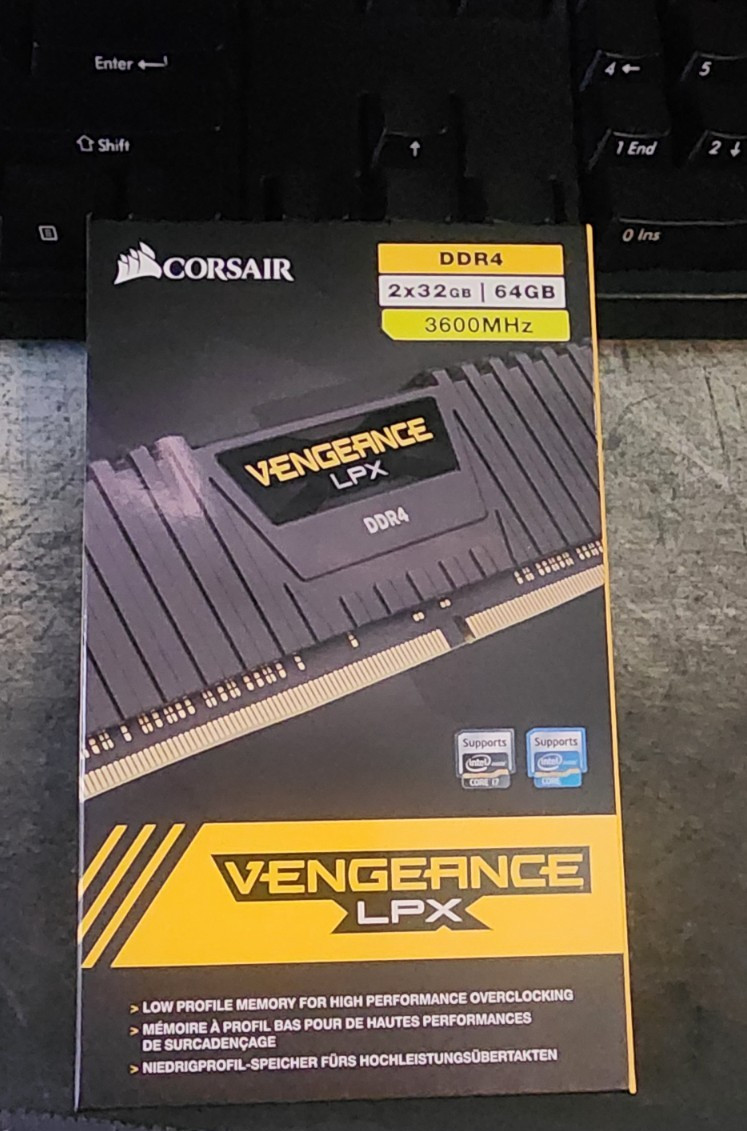 VENGEANCE LPX 64GB (2 x 32GB) DDR4 DRAM 3600MHz 1.35v C18 – Super Low Profile
