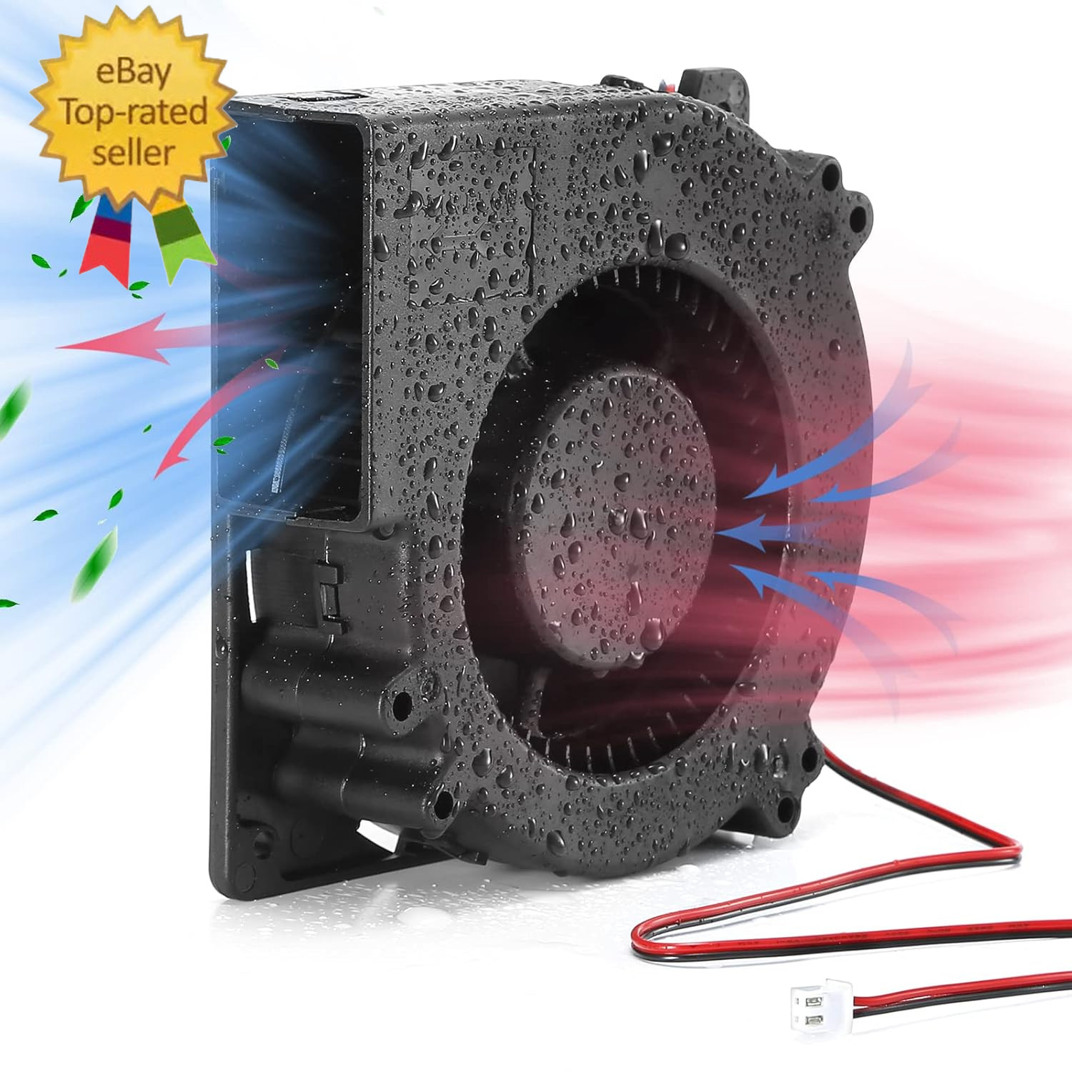 12V DC Blower Fan 120X32Mm (4.72″) Brushless Exhaust High Airflow 3000RPM