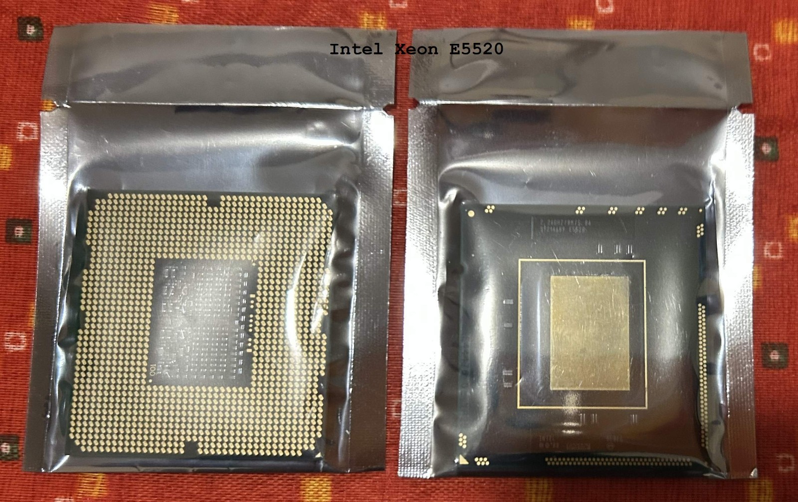 Pair of Intel Xeon E5520 Quad Core 2.26GHz 8M Delidded Pulled From Mac Pro SLBFD