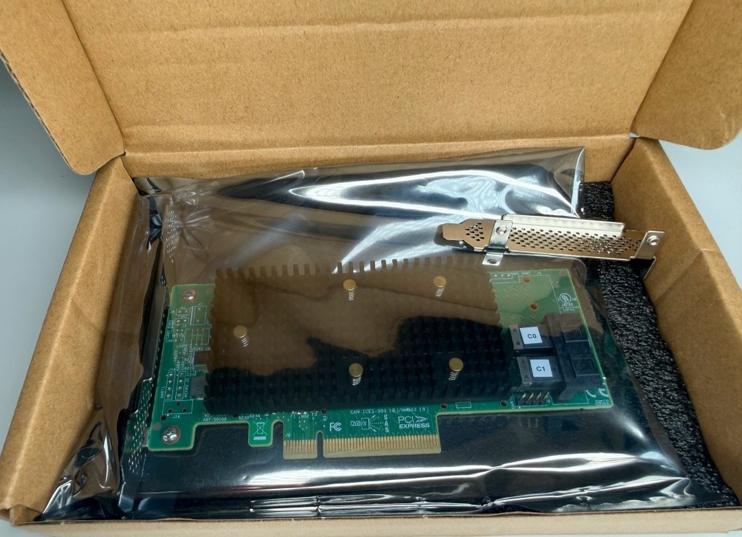 Broadcom LSI 9400-8i 12Gbps Tri-Mode SAS SATA NVMe HBA P24 IT mode ZFS Unraid