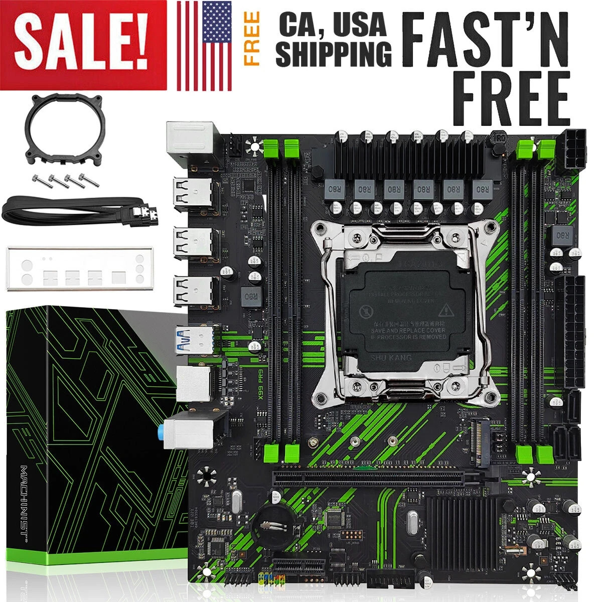 X99 PR9 Motherboard DDR4 RAM SATA M.2 NVME M.2 LGA 2011-3 for Xeon E5 V3 V4 CPU