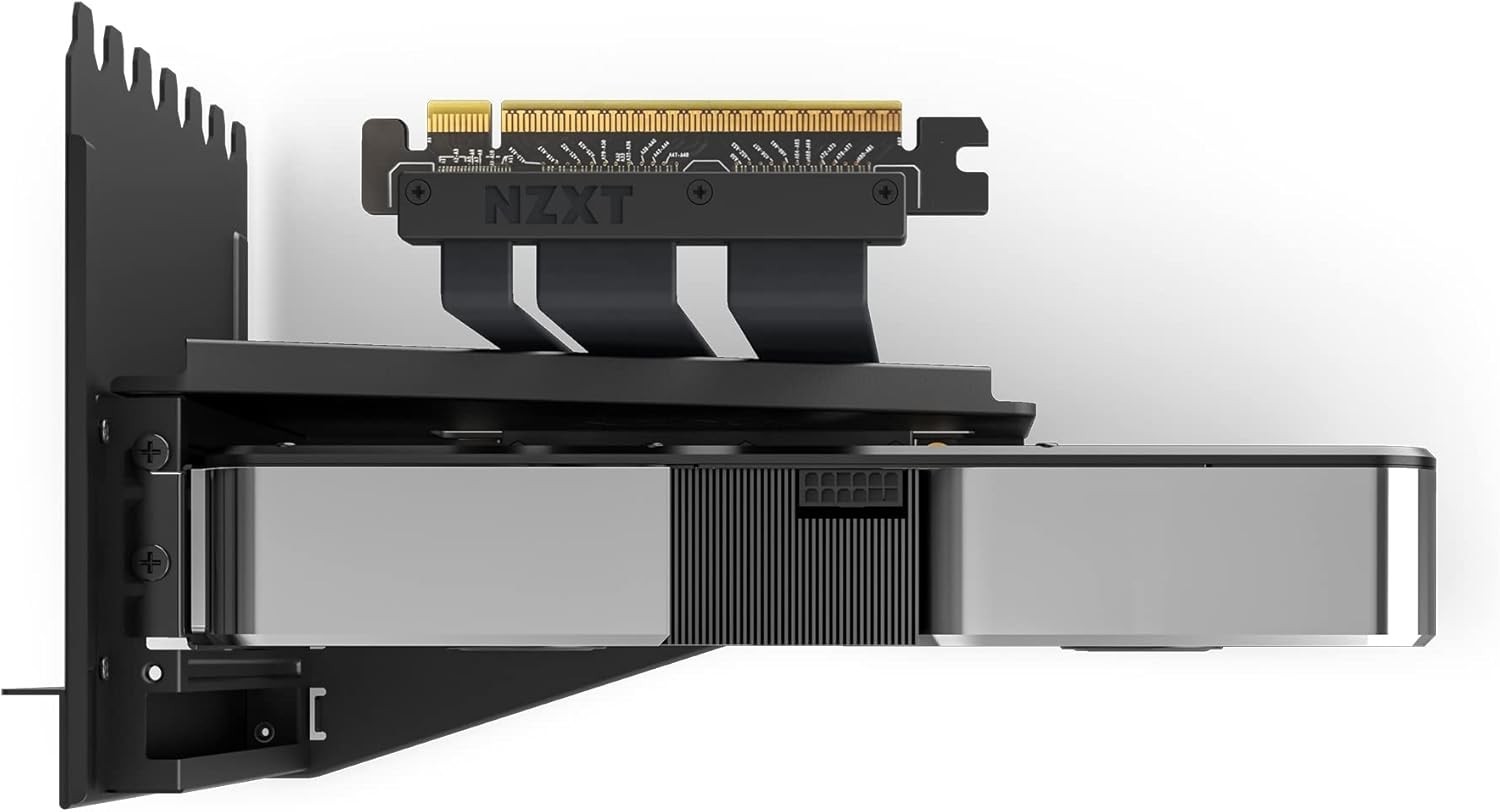 H7 Series GPU Mount – Steel Bracket – Black Vertical Holder