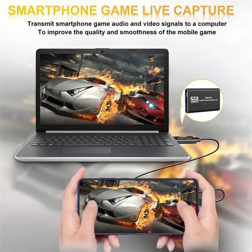 4K Audio Video Capture Card 5 Ports HDMI Video Capture Device Full HD Recording