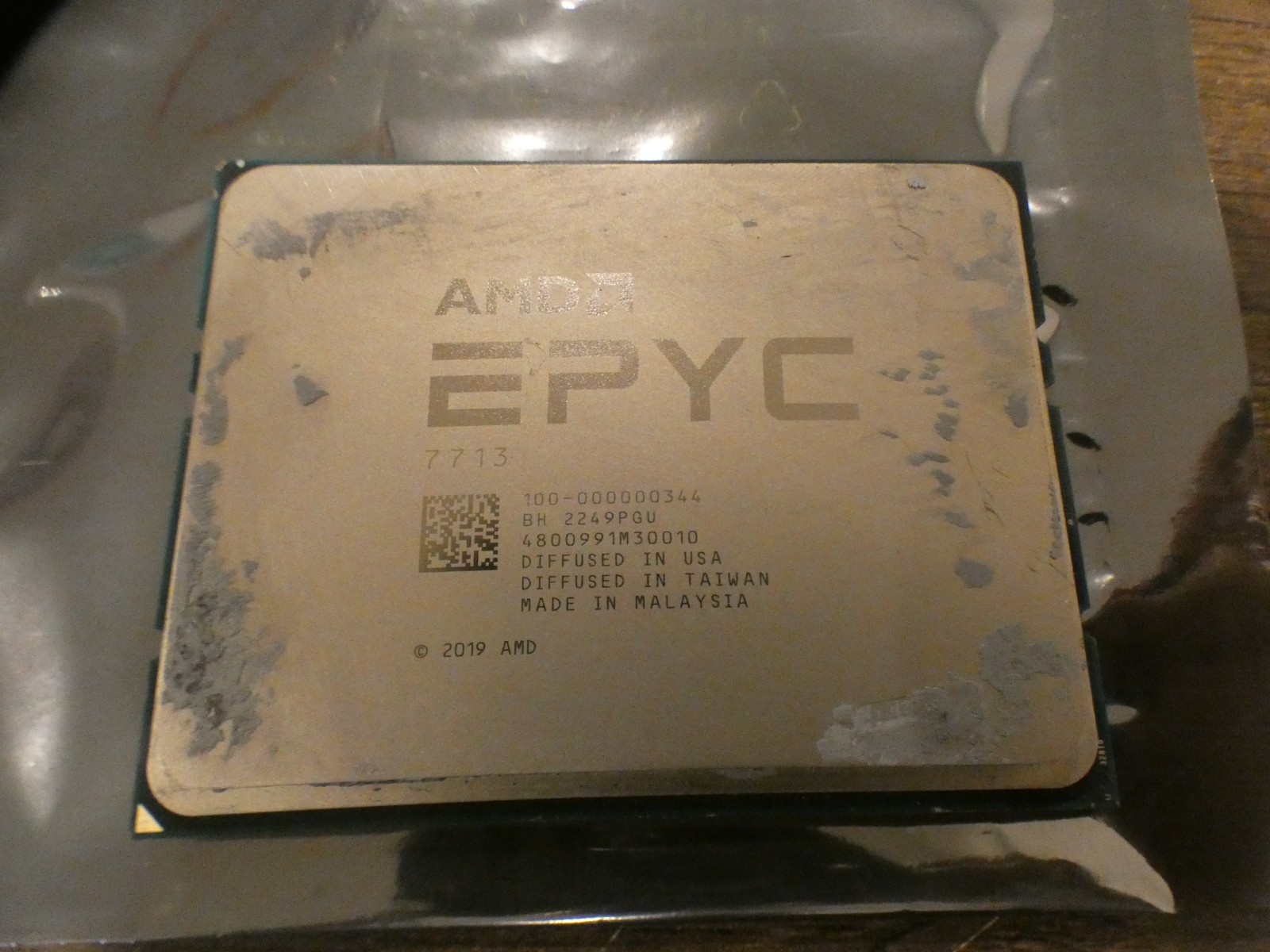 AMD EPYC 7713 100-000000344 64-Core 225W CPU 2.0GHZ Processor from Dell Server
