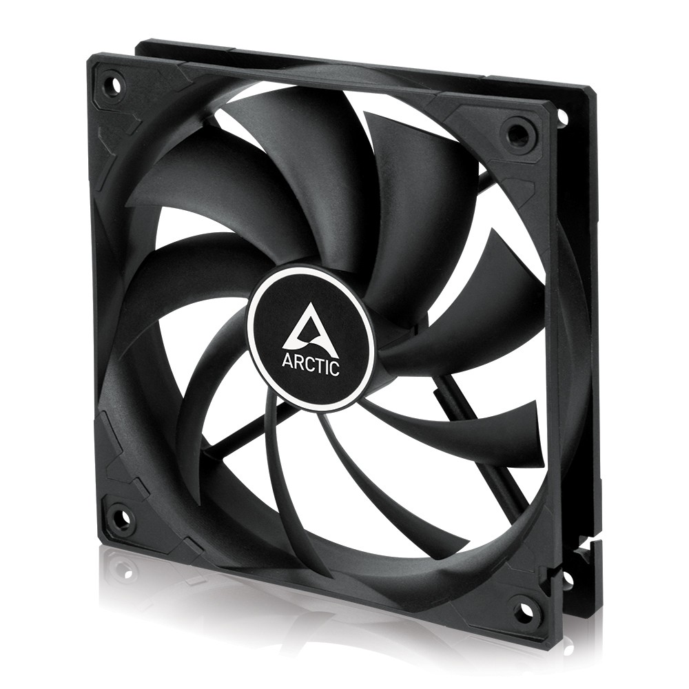 ARCTIC F12 (Black) 120 mm Standard Case Fan Computer Push or Pull Configuration