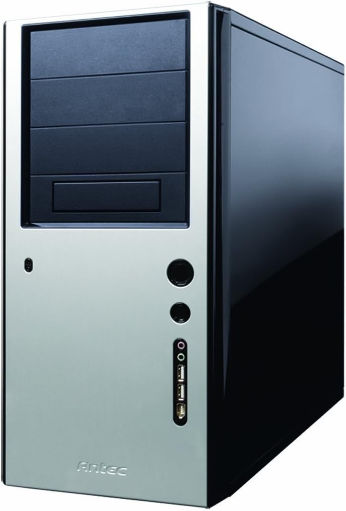 Antec Solo ATX Mid Tower Computer Case Black Silver PC NEW in Box