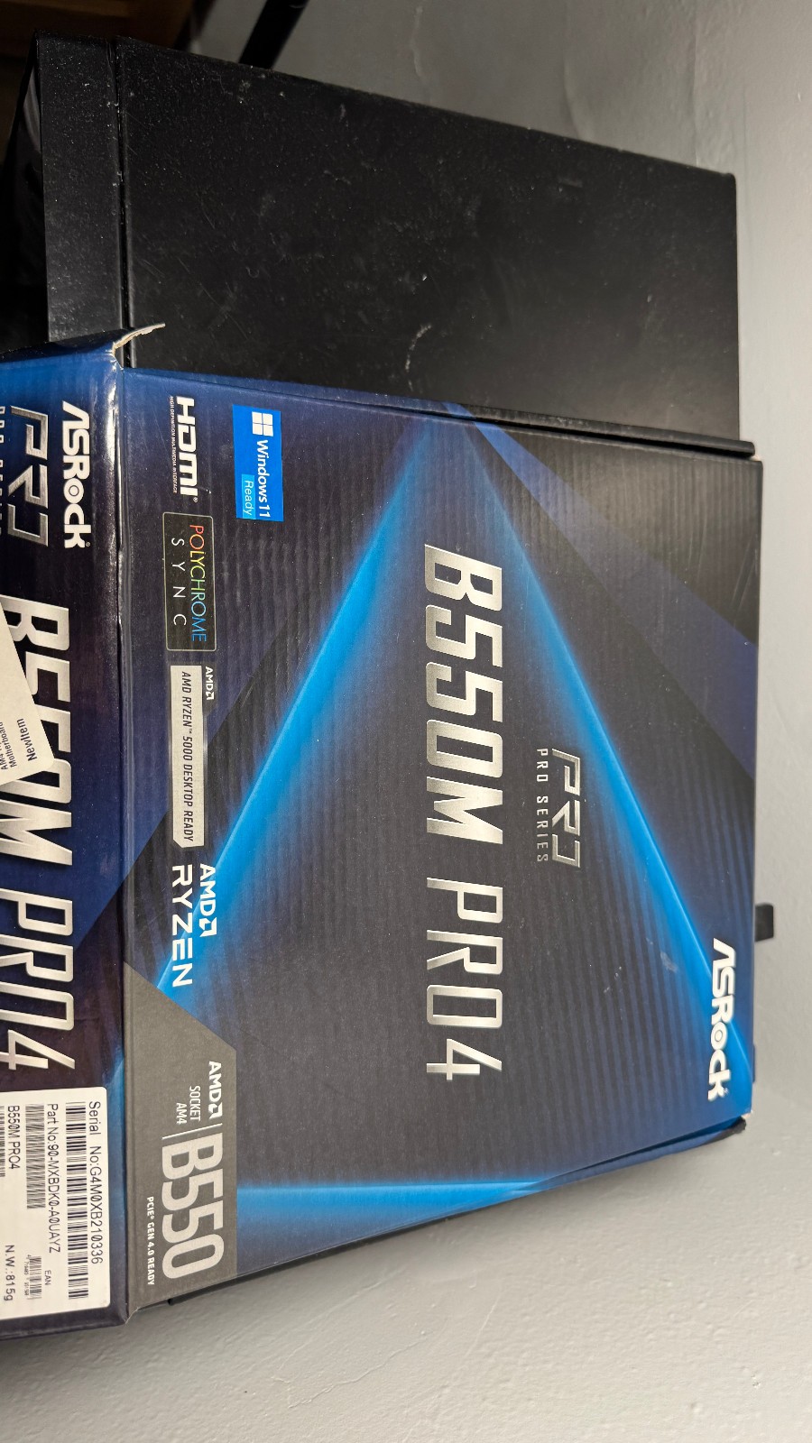 ASRock B550M PRO4 AM4 AMD B550 SATA 6Gb/s Micro ATX AMD Motherboard