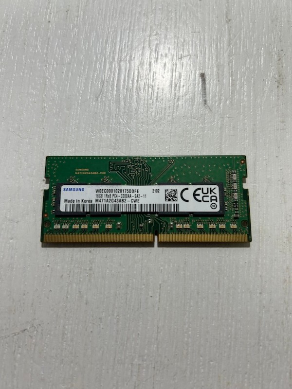SAMSUNG 16GB 1RX8 PC4-3200AA-SA2-11 M471A2G43AB2-CWE TESTED