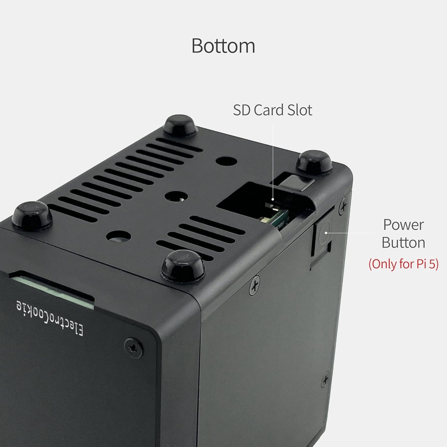 Mini PC Case for Raspberry Pi 5 with M.2 Nvme SSD Pcie HAT and Active RGB Lighti