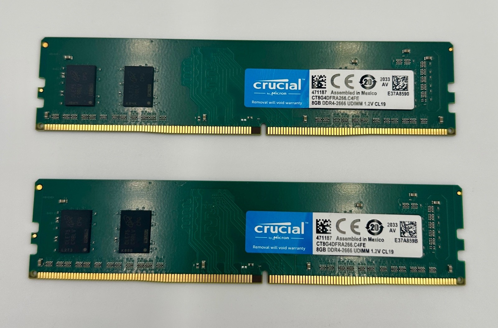 Crucial 16GB 2x8GB DDR4-2666 UDIMM Desktop RAM CT8G4DFRA266.C4FE Tested