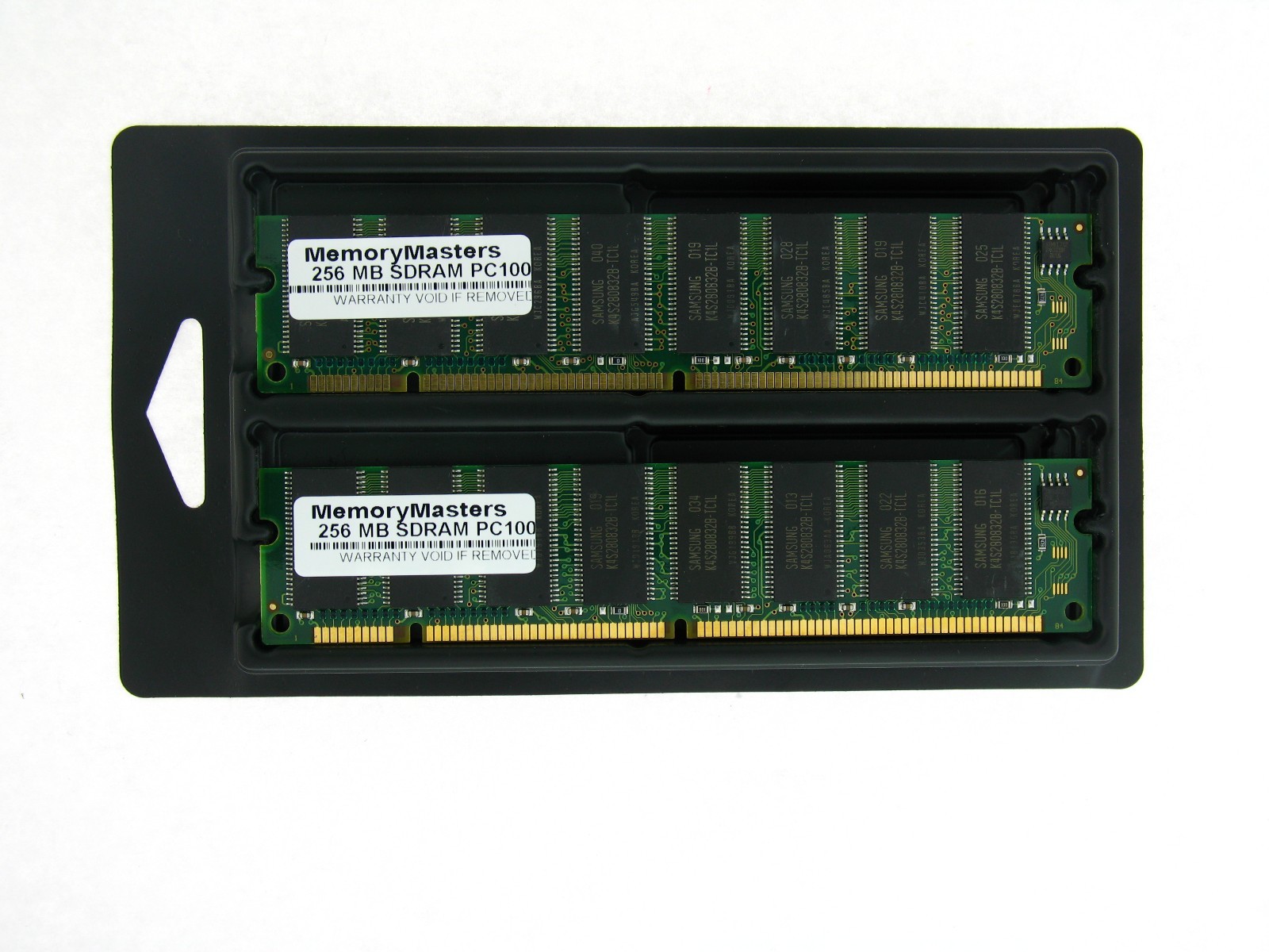 512MB 2X256MB MEMORY 32X64 168 PIN PC100 8NS 3.3V NON ECC SDRAM DIMM