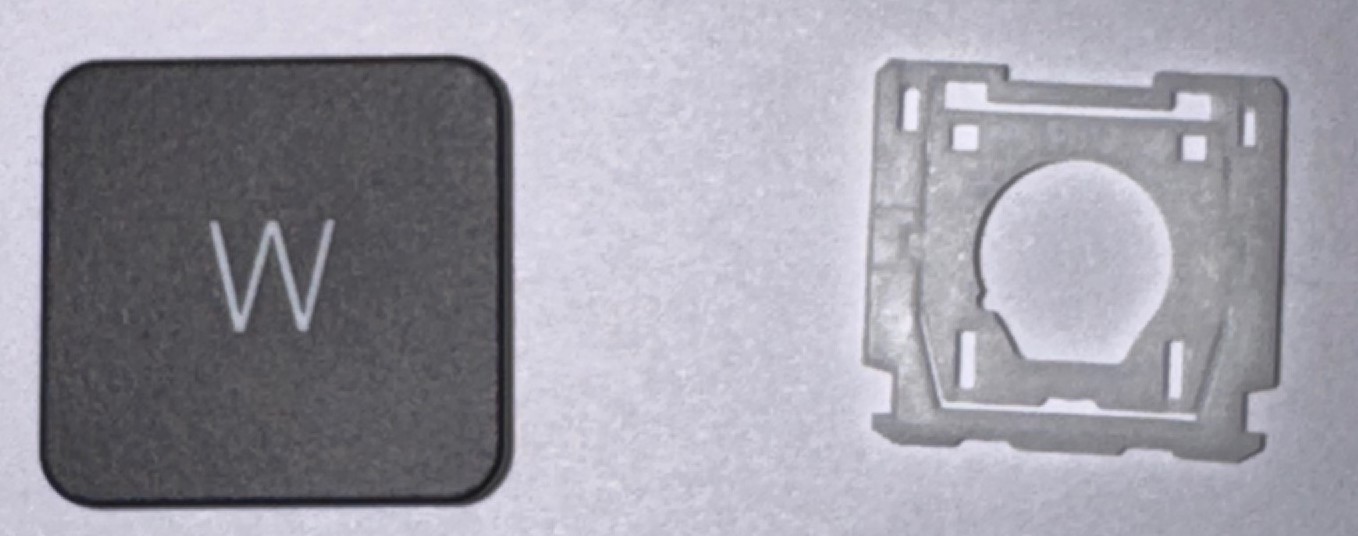 SINGLE KEY CAP & PLASTIC HINGE CLIP Dell Inspiron 15 3000 BL