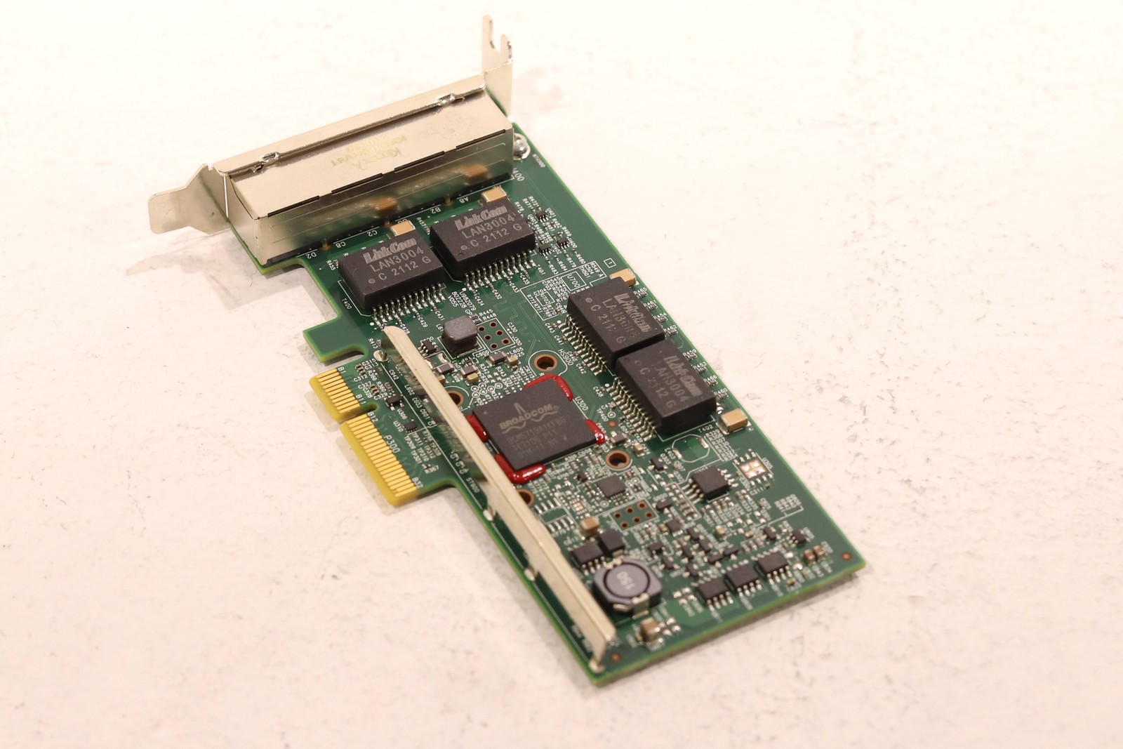 Dell Broadcom BCM5719 4-Port Gigabit PCIe x4 Network Card Dell P/N:0YGCV4 Tested