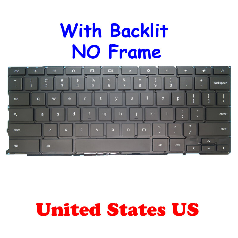 Backlit Keyboard For GPN 862-00001-05 NSK-G5001 United States US NO Frame