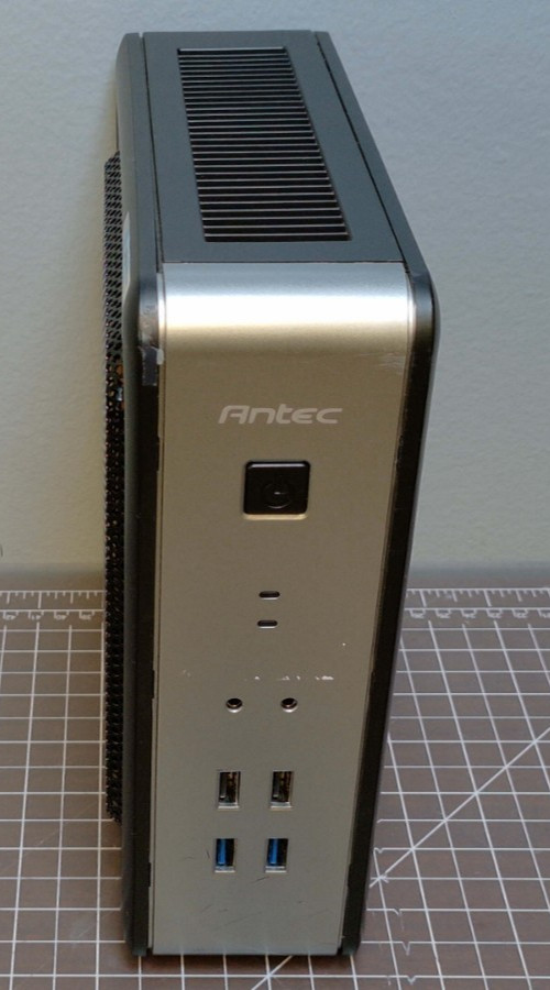 *No Power Adapter* Antec ISK110 VESA-U3 Small Form Case Black/Silver