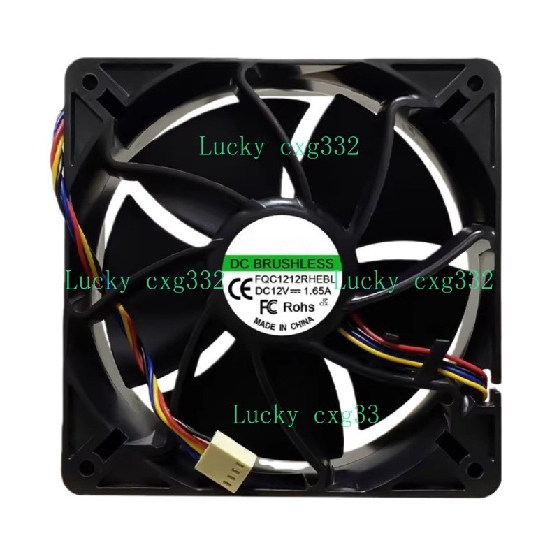 Cooling Fan For FQC FQC1212RHEBL DC12V 1.65A 19.8W 120*120*38MM 6200RPM 2PIN A1