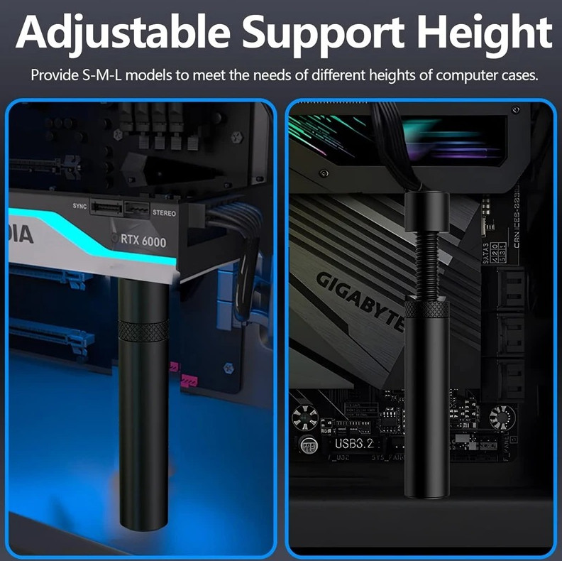 1pc Aluminum GPU Support Bracket Anti Sag Graphics Card Holder Stand – NEW