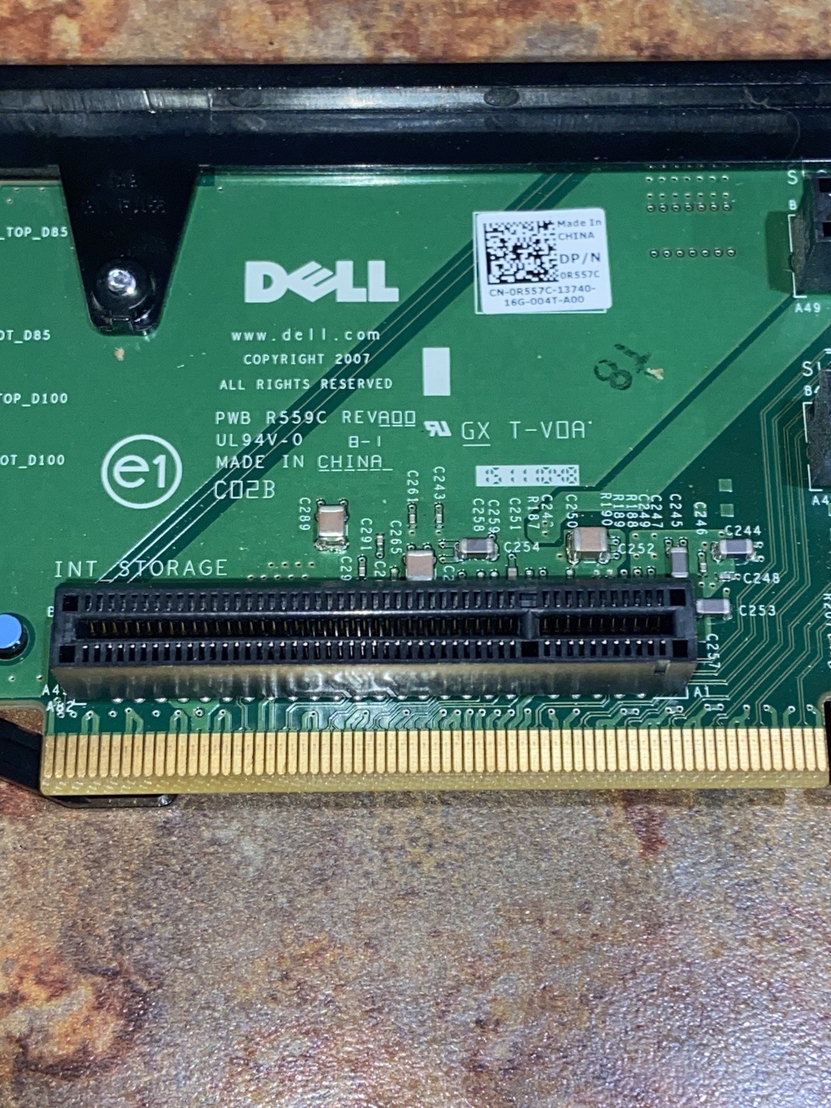 Dell Power Edge R710 PCI-E Expansion Riser Card R557C
