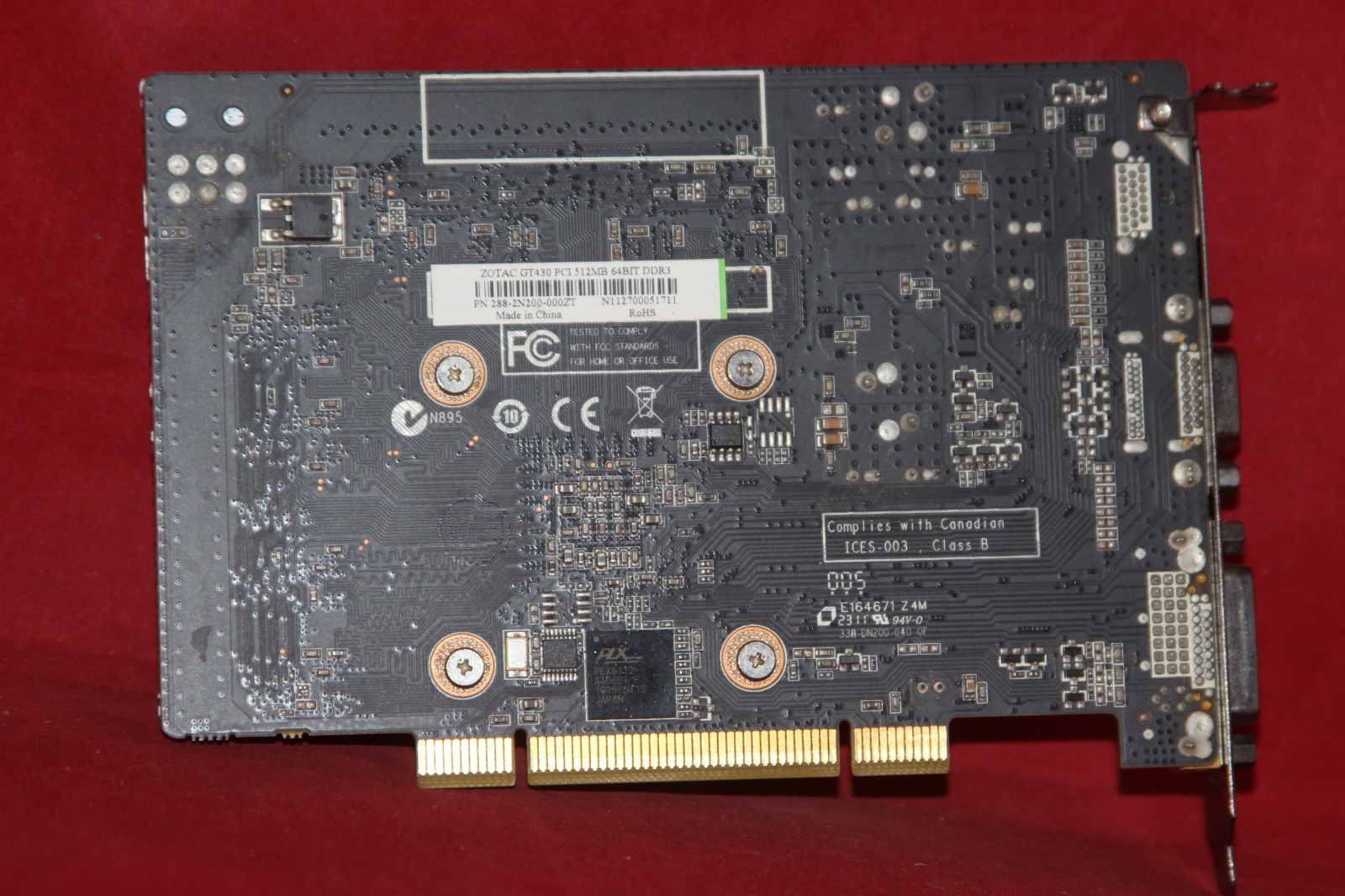 Zotac NVIDIA GeForce GT430, 512MB 64BIT DDR3, PCI Graphics Card. (ZT-40605)