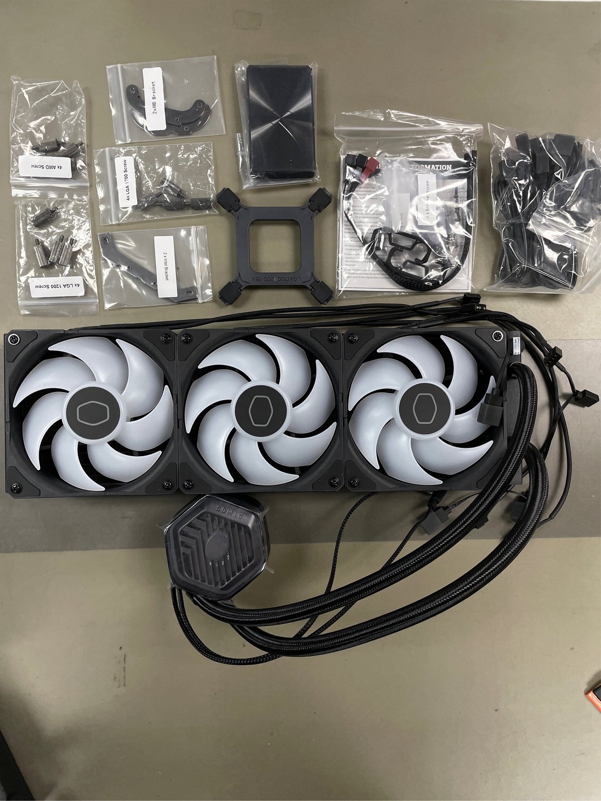 Cooler Master 360 Atmos Performance-Driven Close-Loop AIO Liquid Cooler, R9|Ul 1