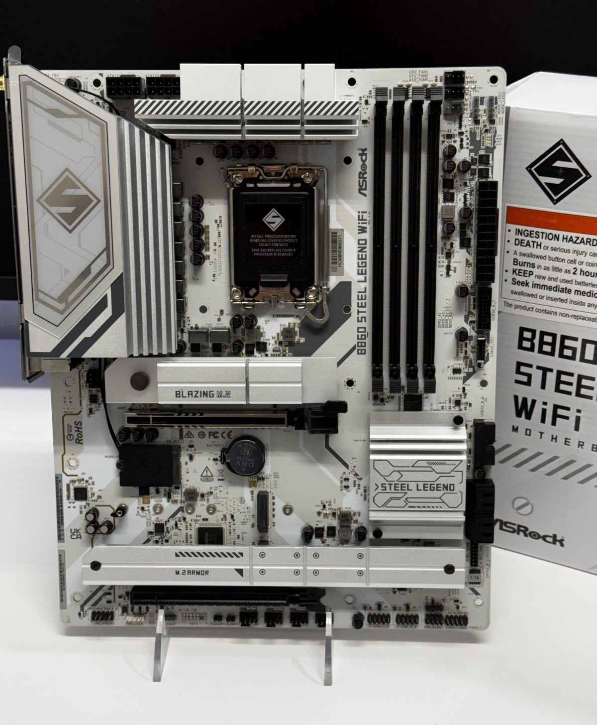 ASRock B860 Steel Legend WiFi LGA1851 DDR5 PCIe 5.0 Intel Core Ultra
