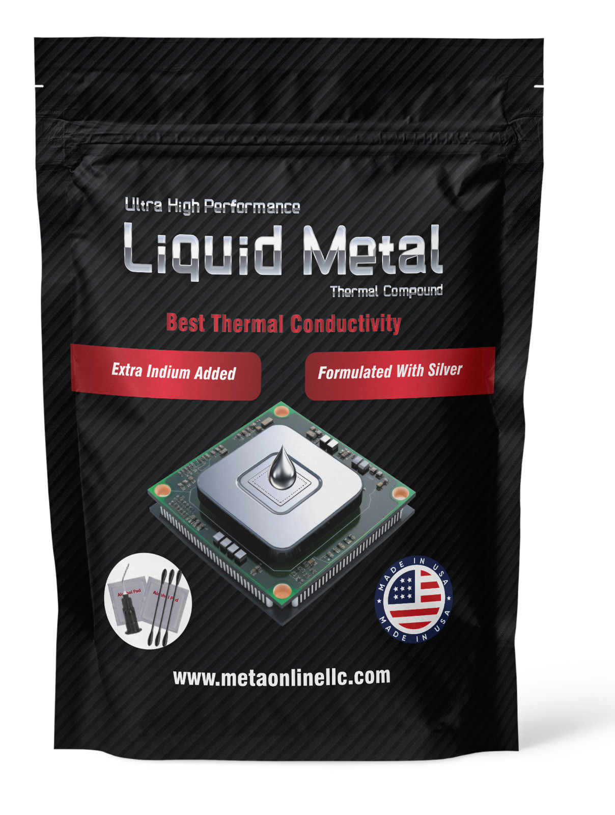 1.5 Grams Liquid metal thermal paste for PS5 – PC- GPU 130W/m’K Made in USA