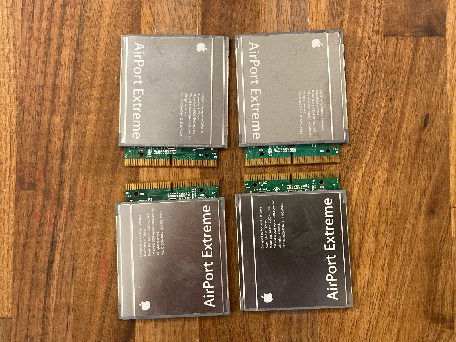 Lot of 4pcs Apple AirPort Extreme WiFi Card Model No:A1026 EMC No:1951